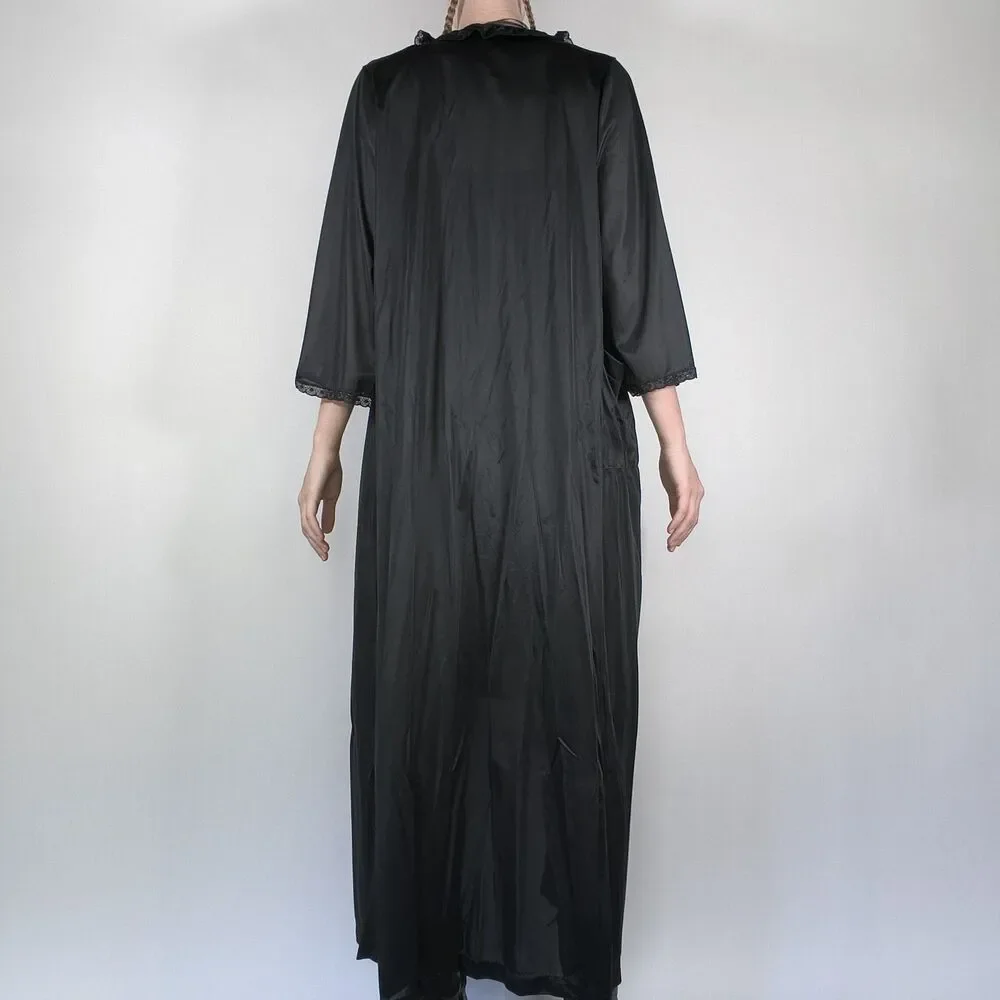 Vintage Lace Lined Housecoat - Picture 3 of 14